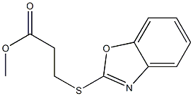 methyl 3-(1,3-benzoxazol-2-ylsulfanyl)propanoate 结构式