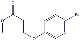 methyl 3-(4-bromophenoxy)propanoate Struktur