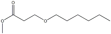 methyl 3-(hexyloxy)propanoate,,结构式