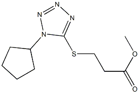 methyl 3-[(1-cyclopentyl-1H-1,2,3,4-tetrazol-5-yl)sulfanyl]propanoate