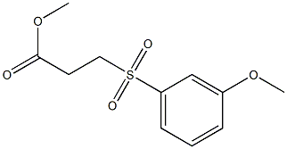 methyl 3-[(3-methoxybenzene)sulfonyl]propanoate,,结构式