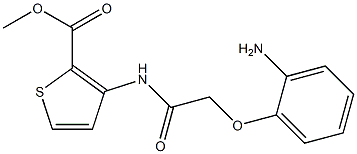 methyl 3-[2-(2-aminophenoxy)acetamido]thiophene-2-carboxylate,,结构式