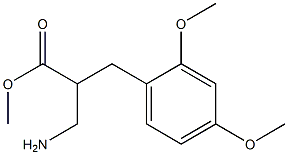 methyl 3-amino-2-[(2,4-dimethoxyphenyl)methyl]propanoate 化学構造式