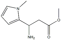 methyl 3-amino-3-(1-methyl-1H-pyrrol-2-yl)propanoate