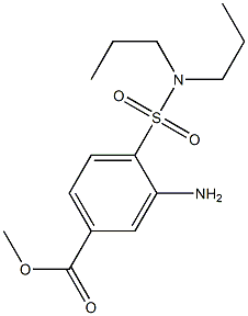methyl 3-amino-4-(dipropylsulfamoyl)benzoate Struktur