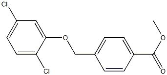 methyl 4-(2,5-dichlorophenoxymethyl)benzoate Struktur