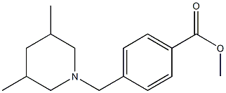 methyl 4-[(3,5-dimethylpiperidin-1-yl)methyl]benzoate Structure