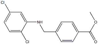 methyl 4-{[(2,5-dichlorophenyl)amino]methyl}benzoate,,结构式