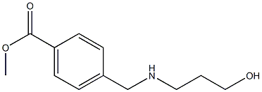 methyl 4-{[(3-hydroxypropyl)amino]methyl}benzoate,,结构式