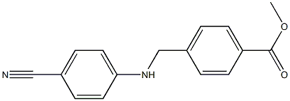 methyl 4-{[(4-cyanophenyl)amino]methyl}benzoate,,结构式
