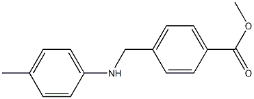 methyl 4-{[(4-methylphenyl)amino]methyl}benzoate,,结构式