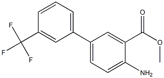methyl 4-amino-3'-(trifluoromethyl)-1,1'-biphenyl-3-carboxylate,,结构式