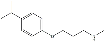 methyl({3-[4-(propan-2-yl)phenoxy]propyl})amine,,结构式