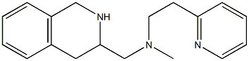 methyl[2-(pyridin-2-yl)ethyl](1,2,3,4-tetrahydroisoquinolin-3-ylmethyl)amine,,结构式