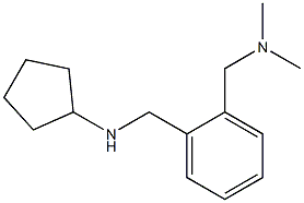 N-({2-[(dimethylamino)methyl]phenyl}methyl)cyclopentanamine Structure