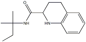 N-(1,1-dimethylpropyl)-1,2,3,4-tetrahydroquinoline-2-carboxamide Struktur