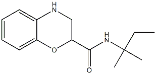 N-(1,1-dimethylpropyl)-3,4-dihydro-2H-1,4-benzoxazine-2-carboxamide 结构式