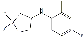 N-(1,1-dioxidotetrahydrothien-3-yl)-N-(4-fluoro-2-methylphenyl)amine 化学構造式