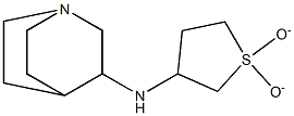 N-(1,1-dioxidotetrahydrothien-3-yl)quinuclidin-3-amine,,结构式