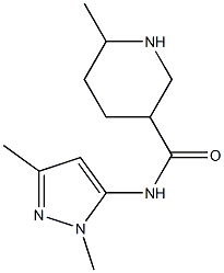 N-(1,3-dimethyl-1H-pyrazol-5-yl)-6-methylpiperidine-3-carboxamide Structure