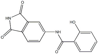 N-(1,3-dioxo-2,3-dihydro-1H-isoindol-5-yl)-2-hydroxybenzamide 化学構造式