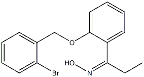 N-(1-{2-[(2-bromophenyl)methoxy]phenyl}propylidene)hydroxylamine 结构式