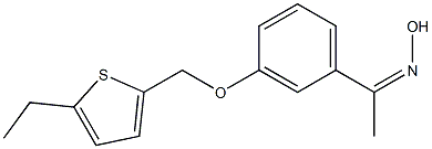 N-(1-{3-[(5-ethylthiophen-2-yl)methoxy]phenyl}ethylidene)hydroxylamine Structure