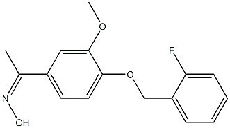 N-(1-{4-[(2-fluorophenyl)methoxy]-3-methoxyphenyl}ethylidene)hydroxylamine Structure