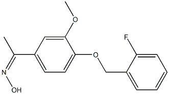 N-(1-{4-[(2-fluorophenyl)methoxy]-3-methoxyphenyl}ethylidene)hydroxylamine 结构式