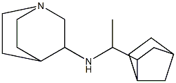 N-(1-{bicyclo[2.2.1]heptan-2-yl}ethyl)-1-azabicyclo[2.2.2]octan-3-amine Structure