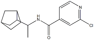 N-(1-{bicyclo[2.2.1]heptan-2-yl}ethyl)-2-chloropyridine-4-carboxamide,,结构式
