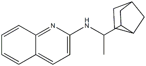 N-(1-{bicyclo[2.2.1]heptan-2-yl}ethyl)quinolin-2-amine 结构式