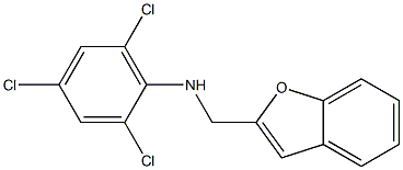 N-(1-benzofuran-2-ylmethyl)-2,4,6-trichloroaniline Structure