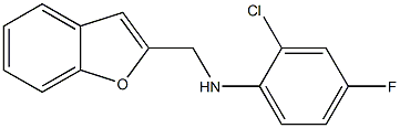 N-(1-benzofuran-2-ylmethyl)-2-chloro-4-fluoroaniline Structure