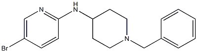 N-(1-benzylpiperidin-4-yl)-5-bromopyridin-2-amine Struktur