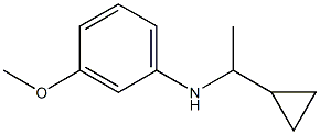 N-(1-cyclopropylethyl)-3-methoxyaniline 结构式