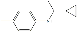 N-(1-cyclopropylethyl)-4-methylaniline Struktur