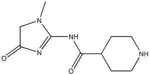 N-(1-methyl-4-oxo-4,5-dihydro-1H-imidazol-2-yl)piperidine-4-carboxamide,,结构式