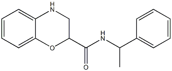 N-(1-phenylethyl)-3,4-dihydro-2H-1,4-benzoxazine-2-carboxamide Structure