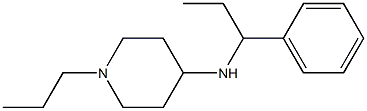 N-(1-phenylpropyl)-1-propylpiperidin-4-amine Structure