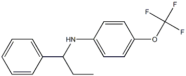 N-(1-phenylpropyl)-4-(trifluoromethoxy)aniline Structure