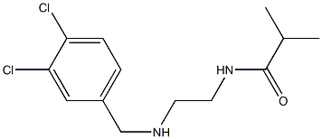 N-(2-{[(3,4-dichlorophenyl)methyl]amino}ethyl)-2-methylpropanamide Structure