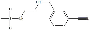 N-(2-{[(3-cyanophenyl)methyl]amino}ethyl)methanesulfonamide,,结构式