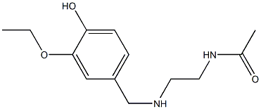  N-(2-{[(3-ethoxy-4-hydroxyphenyl)methyl]amino}ethyl)acetamide