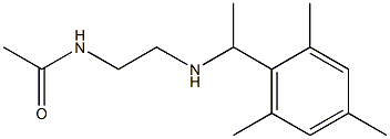 N-(2-{[1-(2,4,6-trimethylphenyl)ethyl]amino}ethyl)acetamide 化学構造式