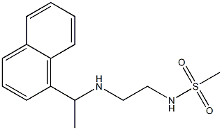 N-(2-{[1-(naphthalen-1-yl)ethyl]amino}ethyl)methanesulfonamide 结构式