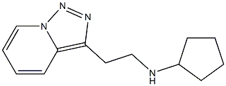 N-(2-{[1,2,4]triazolo[3,4-a]pyridin-3-yl}ethyl)cyclopentanamine Structure