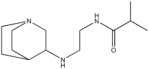 N-(2-{1-azabicyclo[2.2.2]octan-3-ylamino}ethyl)-2-methylpropanamide,,结构式