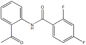 N-(2-acetylphenyl)-2,4-difluorobenzamide Structure