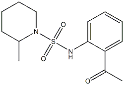N-(2-acetylphenyl)-2-methylpiperidine-1-sulfonamide